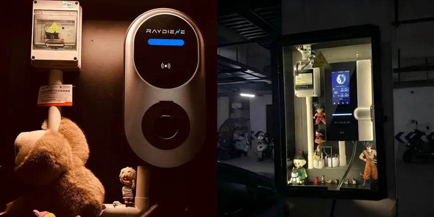 小红书用户自发分享雷迪恩充电桩车库美学安装实拍